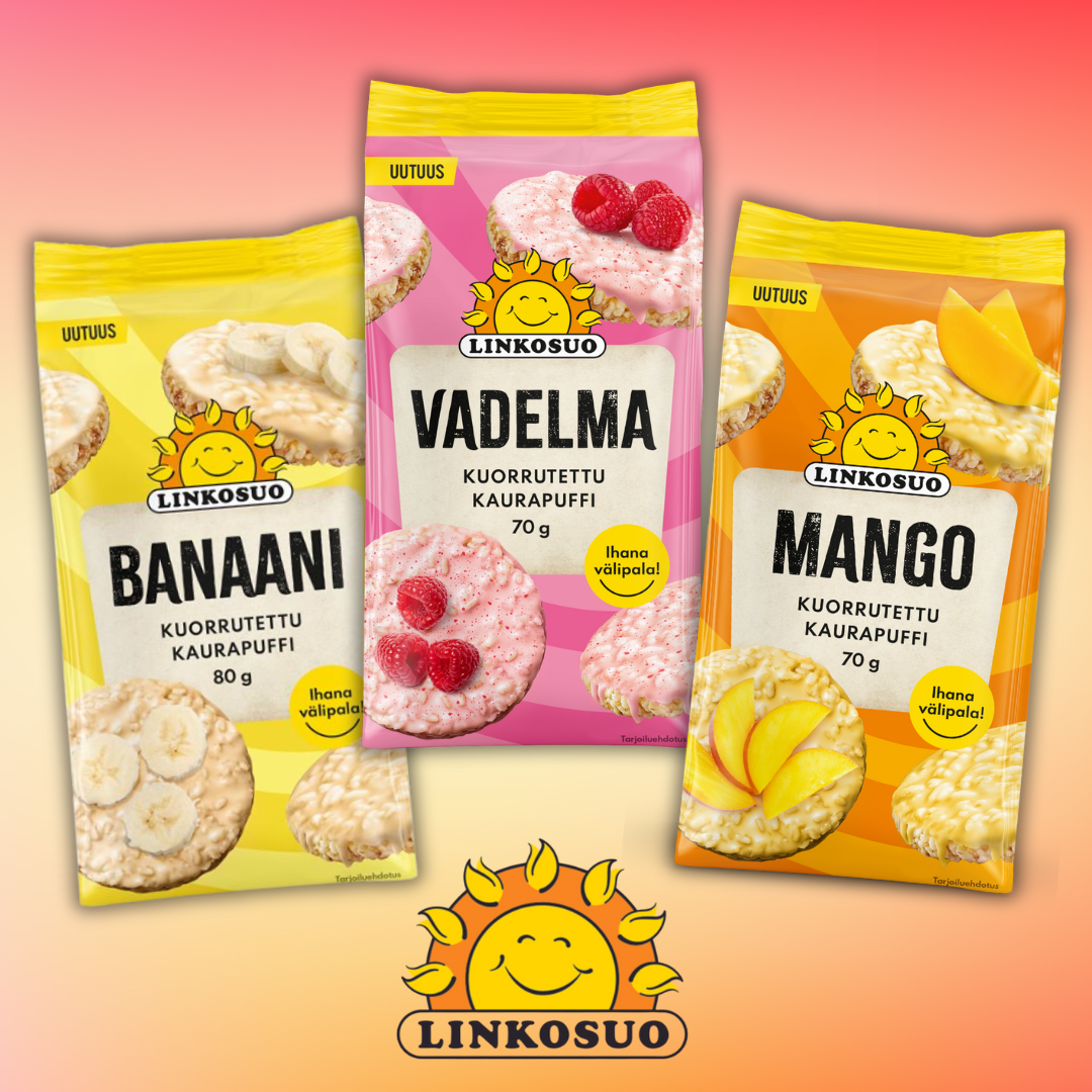 Linkosuon Kuorrutetut Kaurapuffit